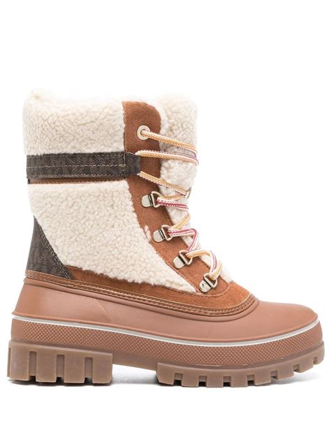 michael kors faux shearling boots|Boots Michael Kors .